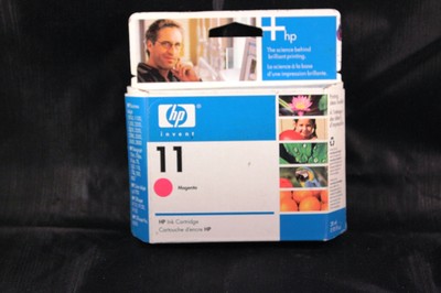 Replacement HP-11 Red Magenta Inkjet Print Cartridge C4837A EXP April ...