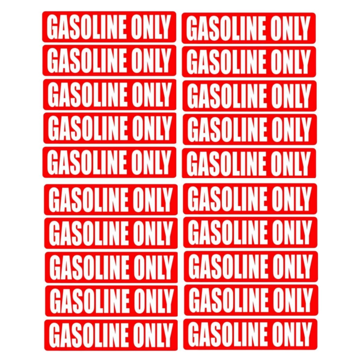 3 Pcs Gas Only Sticker, Vinyl Decal, 5 In - Label Fuel Gas - Foto 5