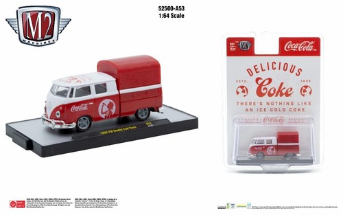 M2 Machines Coca-Cola Release A53 1959 VW Double Cab Truck USA Model NIP 1:64th