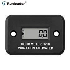 Digital Mini Wireless Vibration Hour Meter Data Storage for Generator Waterproof