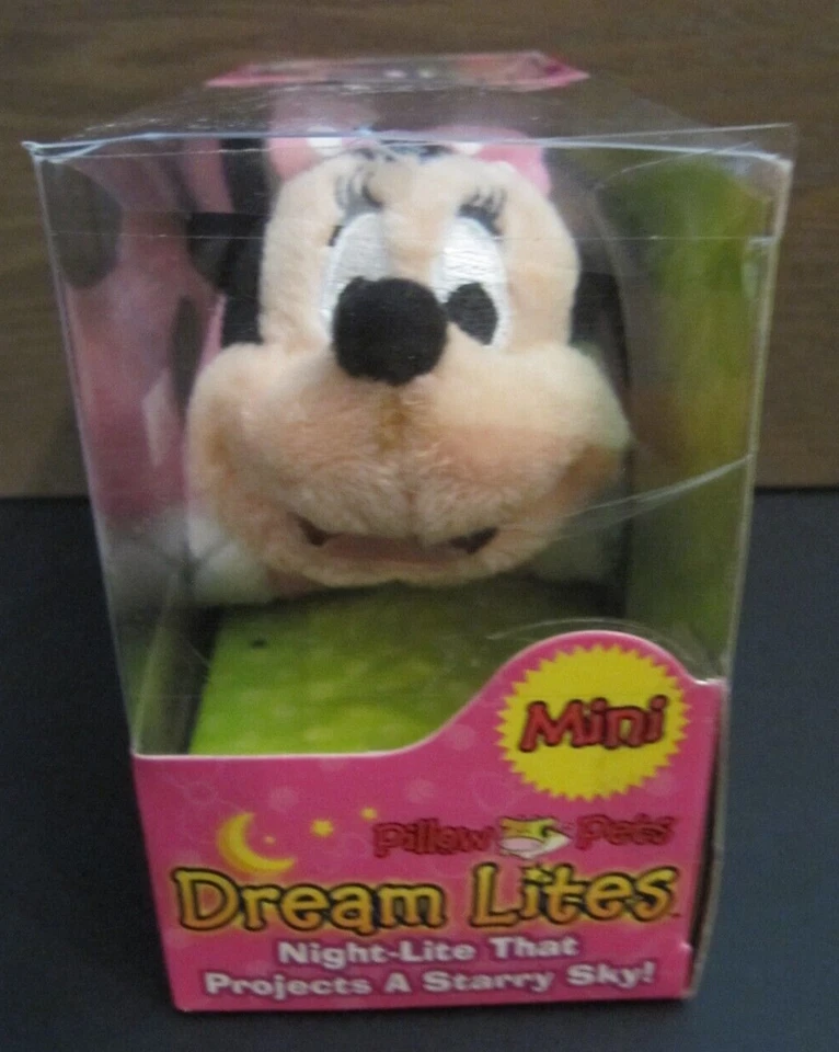 Minnie Mouse MINI Travesseiro Animais de Estimação Dream Lites com Clipe Suspenso - Novo Sem Bateria - Imagem 2 de 4