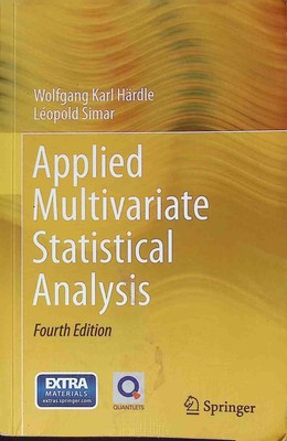 Applied multivariate statistical analysis. Härdle, Wolfgang and Leopold  2201849