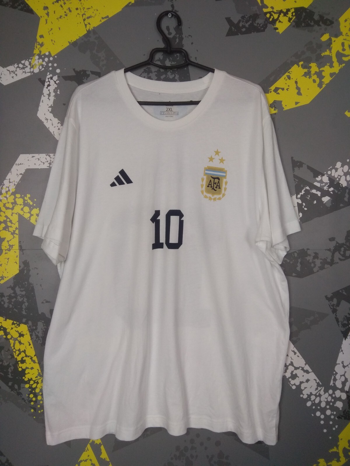 Messi Argentina Team Training Jersey Football Shirt Adidas Mens Size 2XL ig93