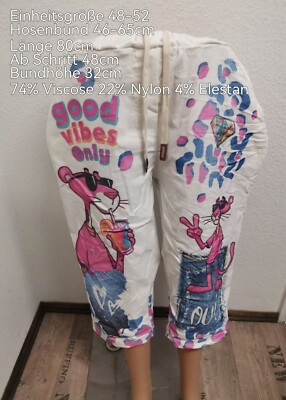 Pink Panther Hose Capri Hose Größe 46-50 Einheitsgröße