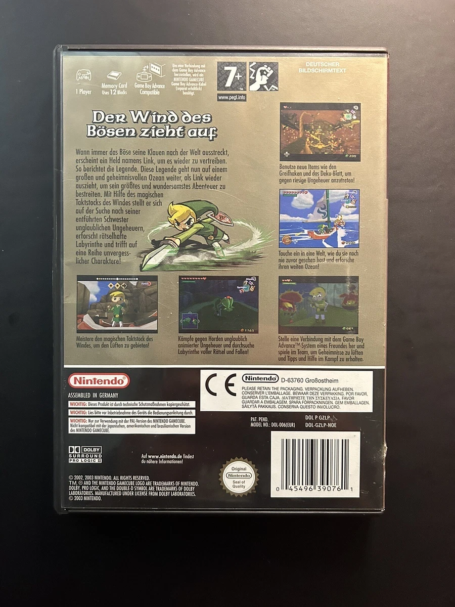 Zelda Wind Waker HD, Item, Box, and Manual