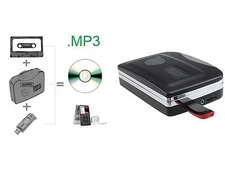 Tape to PC CD Cassette-to-MP3 Converter Audio Capture Player No need PC Software