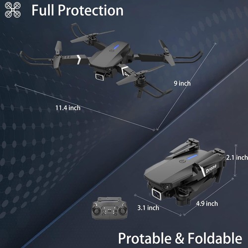 Drone With 1080P Camera for Adults Beginners Kids, Foldable RC Quadcopter, Toys - Picture 7 of 7