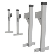 For Open Enclosed Trailers Cargo Vans Adjustable Roof Ladder Rack Bracket Set
