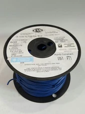 ELS 500 Wire Cable Corp Blue 18 AWG, 16x30, TC 1/32 PVC Ins, NEW