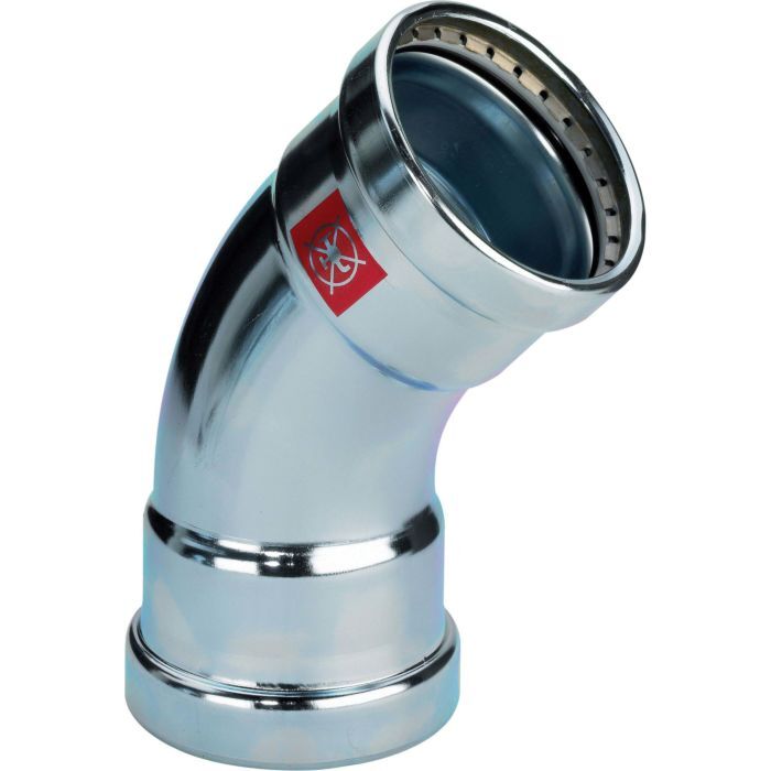 Крепление Viega Prestabo Bogen 597634, 108 мм, 45°, Stahl unlegiert, SC-контур
