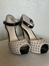 Rock  Republic Two Tone Studded Peep toe Pumps