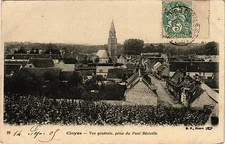 Old postcard Cloyes - general view taken from the Pont Bériville (179680)