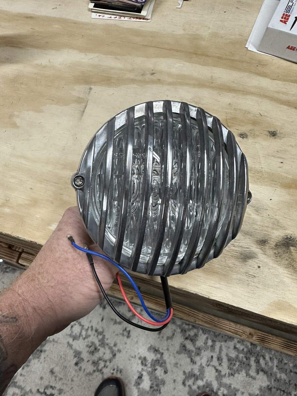 Crime Scene Choppers Rapide Headlight 4 1/2” Polished Harley Chopper