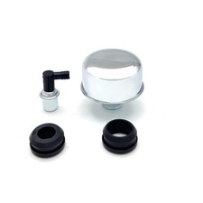 Chrome Valve Cover Breather And Pcv Valve Set For Sb Ford 289 302 351w 351c 400m Chrome Valve Cover Breather And Pcv Valve Set For Sb Ford 289 302 351w 351c 400m