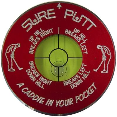Sure Putt Pro Golf Putting Aid - Red - Learn to Read Greens & Lower Your Scores!