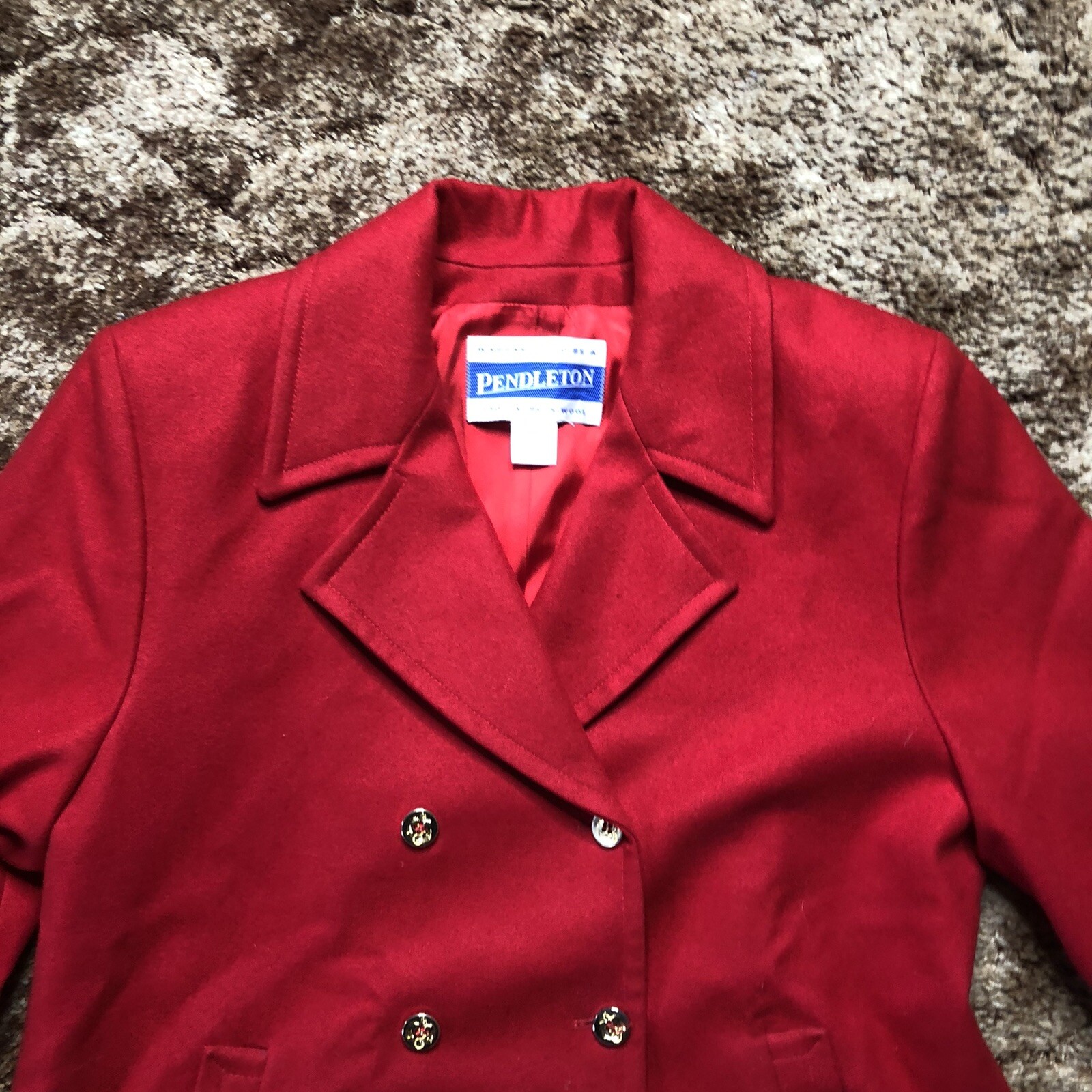 VINTAGE Pendleton Wool Button Front Blazer Jacket… - image 3