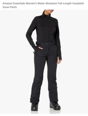 Amazon Essentials Women's Water-Resistant Insulated Snow Pants XXL NWT SOLD OUT