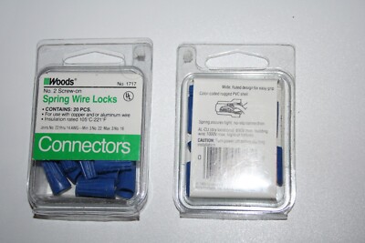 Woods 1717 NO.2 Screw On Spring Wing Locks (20 Stück)