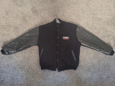 SHOEI BLACK VINTAGE  RACING JACKET  - LARGE 