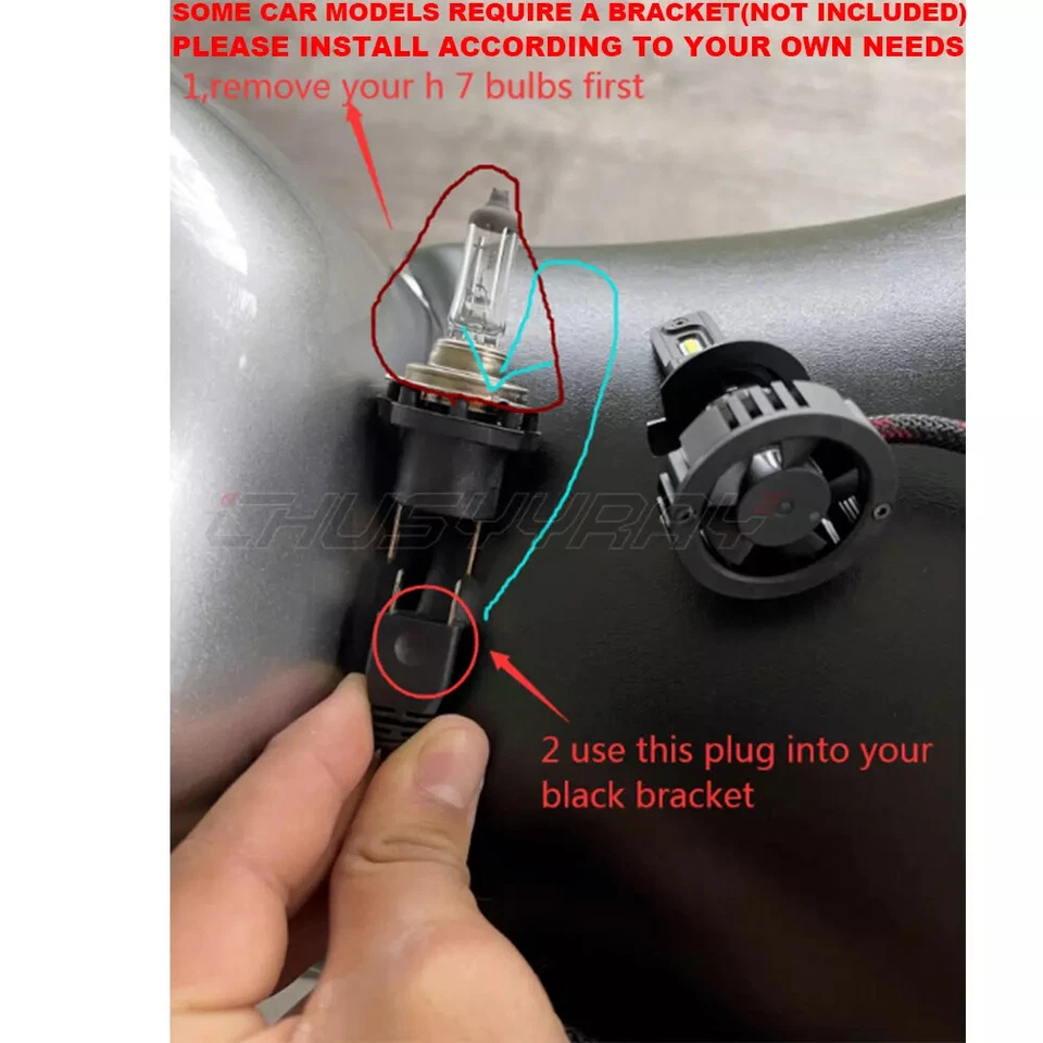 Actualización Bombilla Faro LED para Honda Moto NT700V 2010 2011 12v 55w: EE. UU. Foto 2 de 4