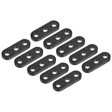 20Pcs Tent Rope Buckles 5.4mm Plastic Guyline Adjuster Cord Tensioners Black
