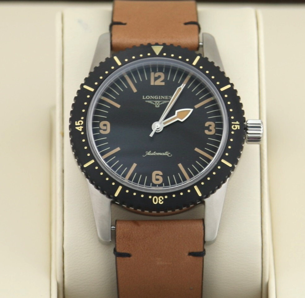 Longines Heritage Skin Diver Automatik Herrenuhr Neu Jahre Garantie NP  2700€