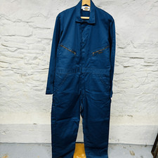 Dickies Coveralls 42 Long Blue Zip Jumpsuit Mechanic Workwear Vintage 90s y2k