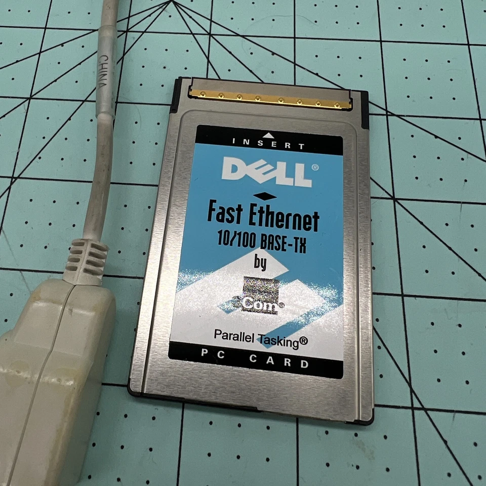 Dell 3Com Fast 10/100 LAN Ethernet PC Card with Dongle Cable 3CCFE575CT-D - Image 2 of 4