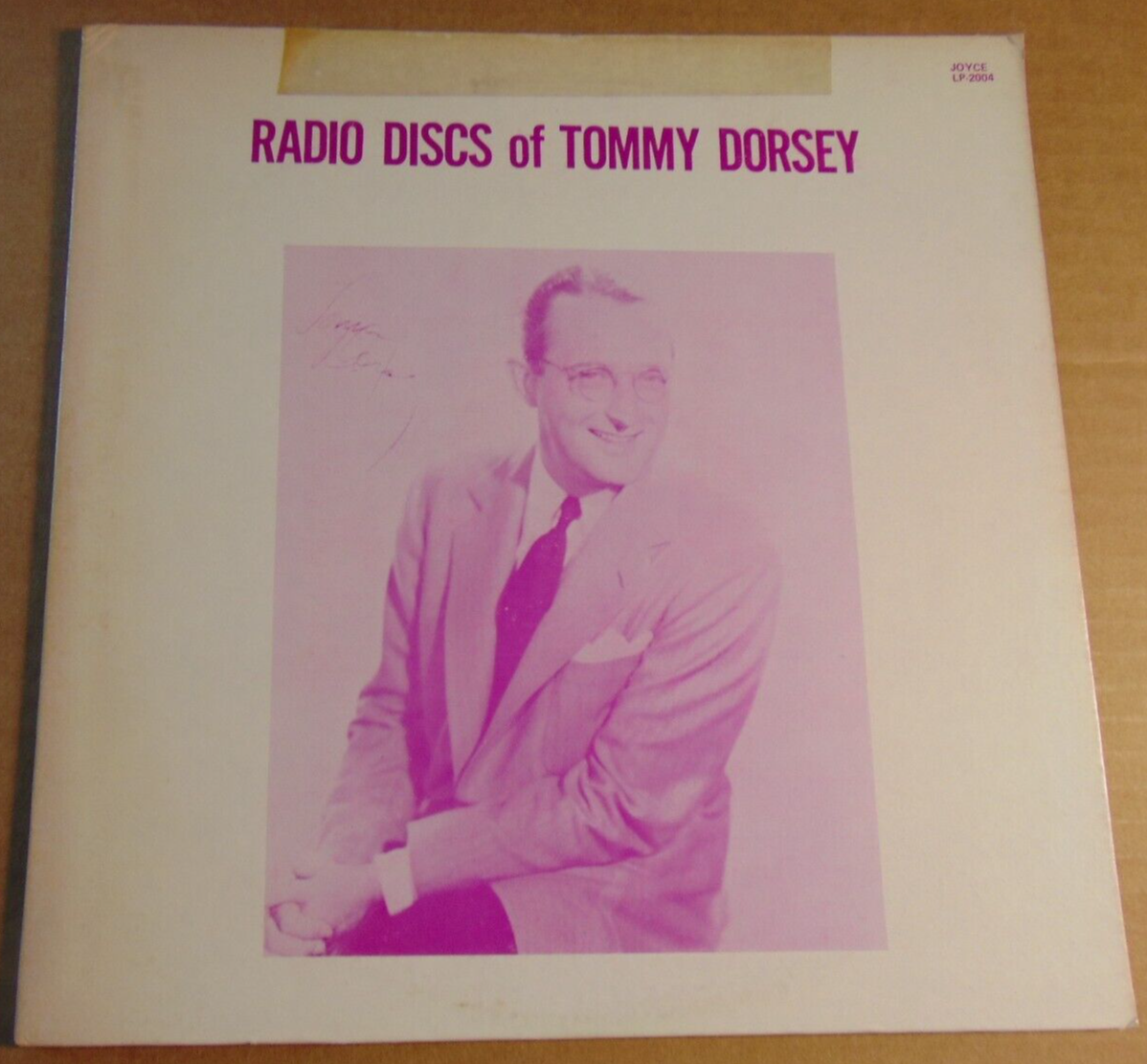 33RPM Joyce 2004 The Radio Discs of Tommy Dorsey 1944-45, sharp EX