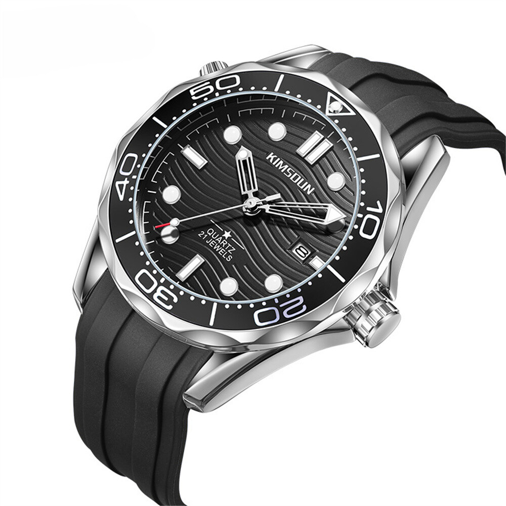 Men's Luxury Military Chronograph Quartz Watch Waterproof Date Display