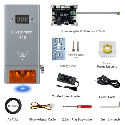 40W(8*5.5W Diode ) Optical Power Laser Cutting Engraver Module Tools Kit
