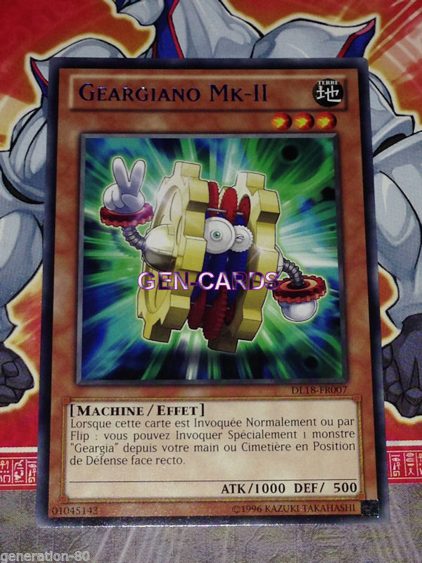 Geargianno Carte YU GI OH GEARGIANO MK-II TITRE BLEU DL18-FR007 | eBay