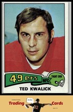 1975 Topps #226 Ted Kwalick San Francisco 49ers Football Card VG/EX+
