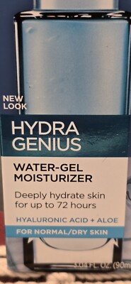 Loreal HydraGenius Normal/dry Skin-Water Gel Moisturizer Hyaluronic+Aloe  3.04oz | eBay