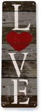 TIN SIGN Love Kitchen Cottage Farm Church Home Metal Rustic Decor B778