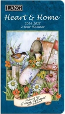 Lang Companies, Heart and Home 2 Year 2026 Pocket Planner, 8.25'' X 2026 