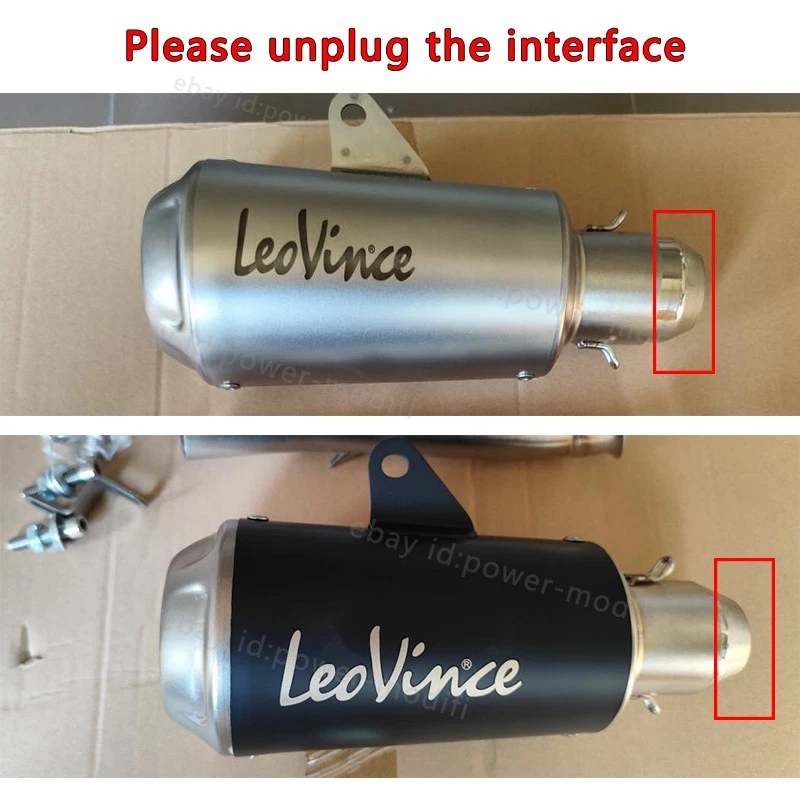 Tubo de cabezal silenciador sistema de escape completo para Kawasaki Ninja 300 Z250 2013-2016 Foto 2 de 4