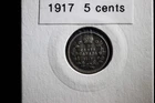 1917 Canada 5 Cents Silver — photo from another recent sale