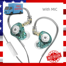 in Ear Monitors Earphones Headphones Wired Earbuds with Microphone HIFI Bass