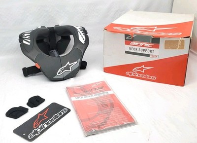 Alpinestars Youth Bionic Neck Support Tech Black White Gray