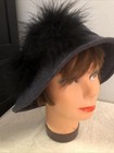 Nordstrom Blue Heather Wool Italian Felted Cloche Hat New