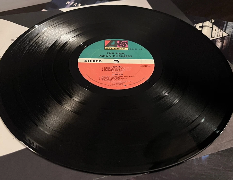 THE FIRM - Mean Business (Jimmy Page Paul Rodgers,1986) 12" Vinyl Record LP - EX - Image 3 of 3