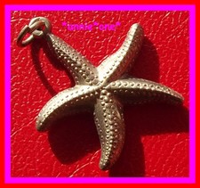 ꧁ vintage BETTELARMBAND anhänger SEESTERN charm MARITIM strand MEER wappen 3D ꧂