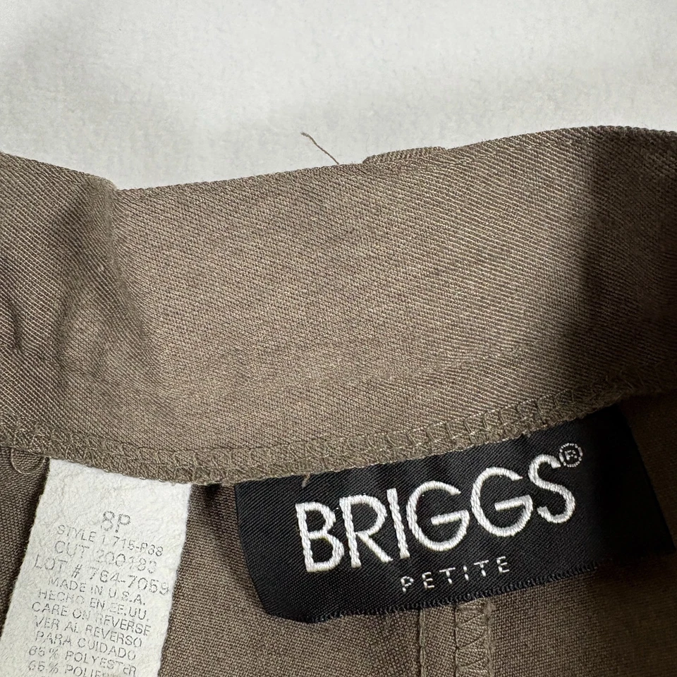 Vintage Dress Pants Womens 8P Brown High Waist Pleated Trousers Retro Minimal St - Image 2 of 4