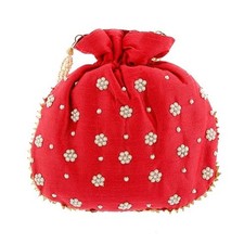 Handmade potli bag Embroidered Women Potli Bag Traditional Indian Gift pack of 1