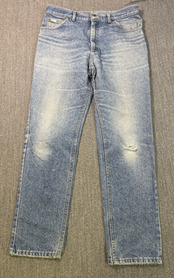 VTG Lee Riders Straight Leg Jeans Fit 33x31Light Wash Blue Union Made USA 80s