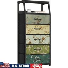 Multi-Functional Storage Dresser W/ Double Display Shelf Bedroom Living Room New