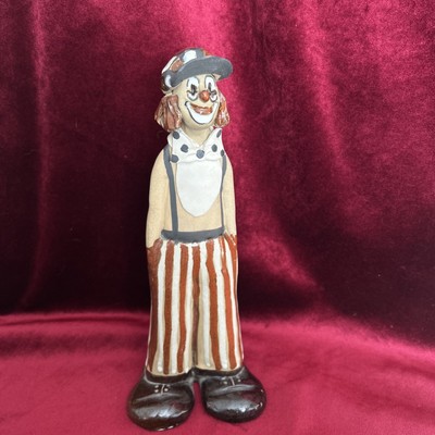 Elizabeth Haslam Unique Studio Pottery Clown Handcrafted Vintage 1970 s
