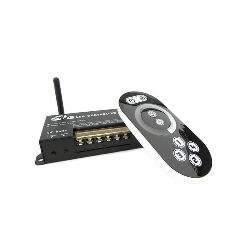 Led Dimmer Mono Colore Centralina 2,4G Controller Telecomando RF Wireless 12V 24