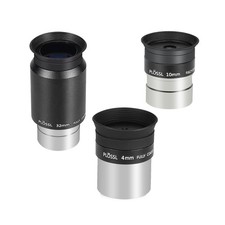 1.25'' Telescope Eyepiece Kit with 3 Plossl Eyepieces 4mm/10mm/32mm Fully Mul...